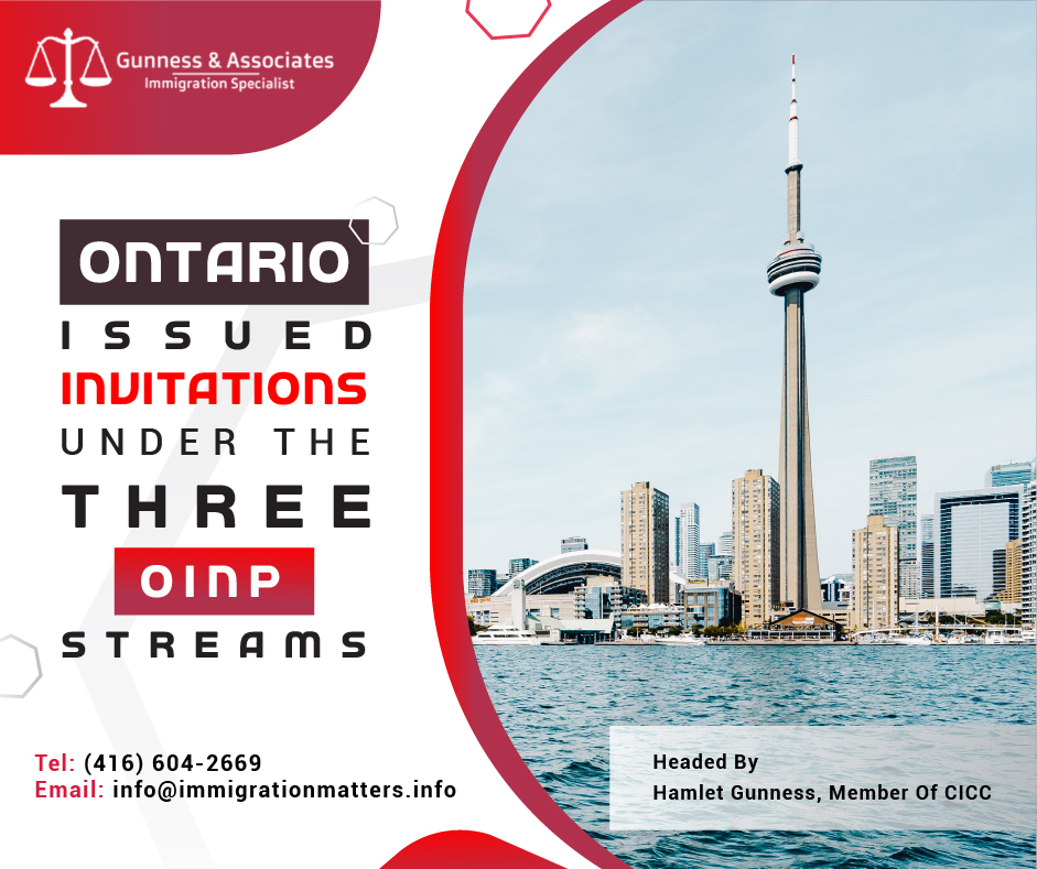 Ontario issued invitations
