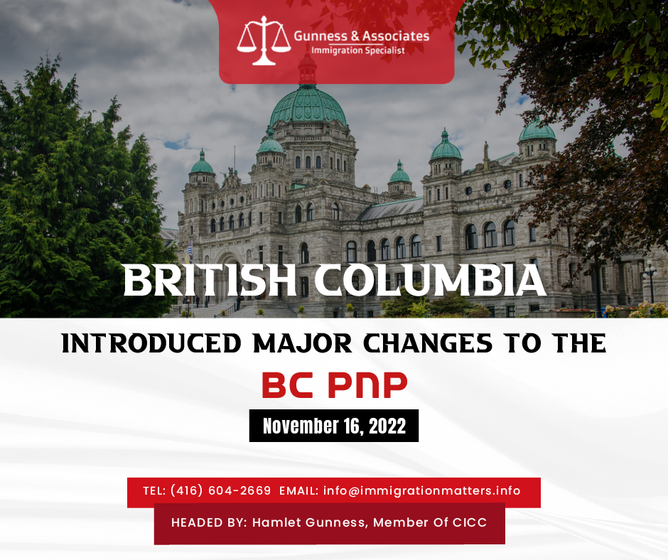 changes in BC PNP