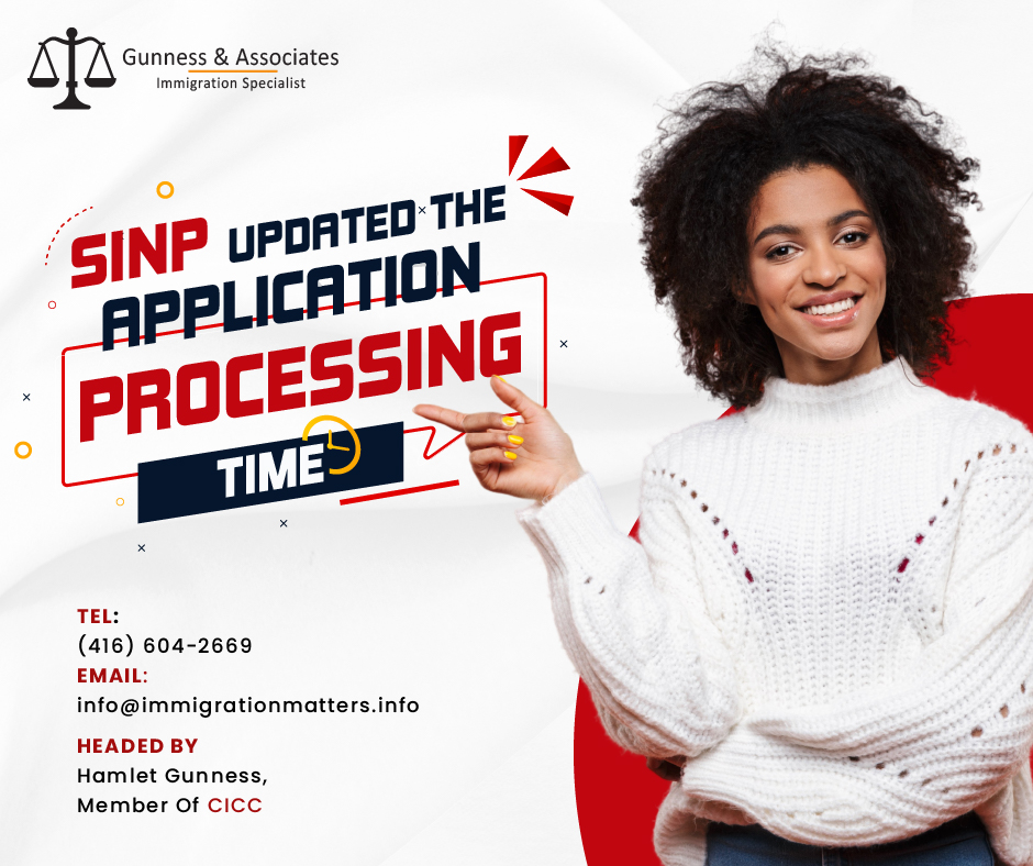 SINP Application Processing Times