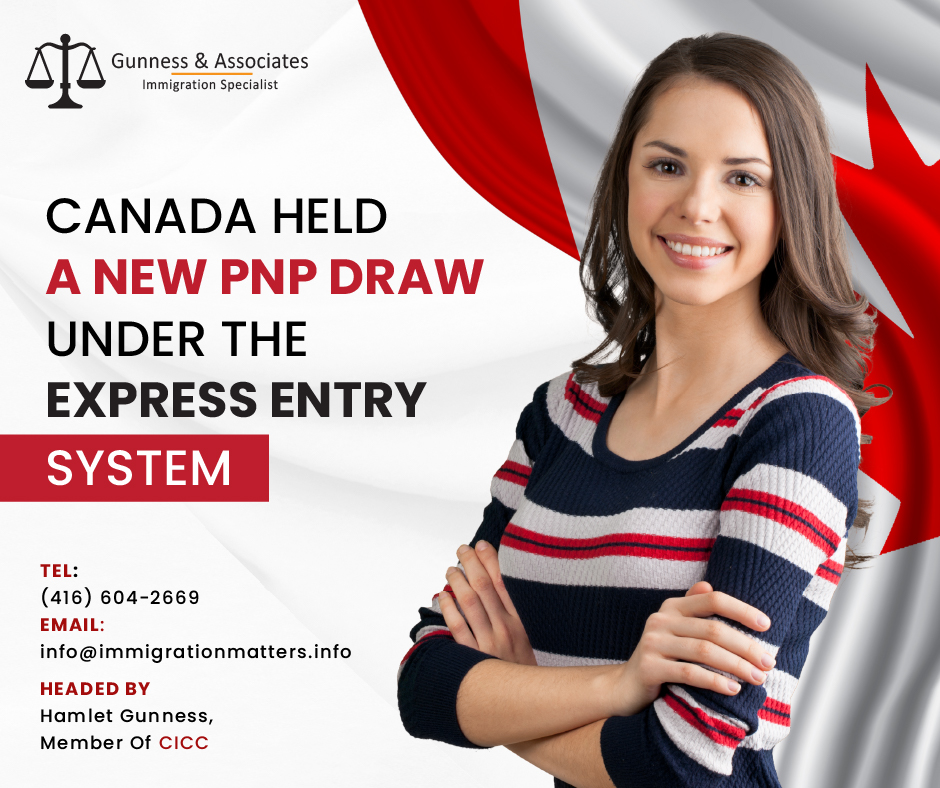 Canada held a new PNP draw under the Express Entry system on February 15, 2023, Immigration, Refugees and Citizenship Canada (IRCC) issued 699 Invitations to Apply (ITA) to candidates under the Provincial Nominee Program (PNP) in the second PNP-targeted draw of the year. In round #241, the cut-off score was 791 points. The tie-breaking rule for this round was February 8, 2023, at 18:09:01 UTC. As of February 15, 2023, there were 240,264 profiles registered in the Express Entry pool, 849 more than the previous update. In 2023, in total, Canada issued 15,892 invitations. Details of the New PNP draw under the Express Entry On February 15, 2023, the fifth Express Entry draw of the year was placed. 699 invitations to apply (ITA) were sent out to PNP candidates in Express Entry draw 241 with a minimum Comprehensive Ranking System (CRS) score of 791. Only candidates in the Provincial Nominee Program were qualified for the draw. In 2023, this was the third program-specific draw; the first two were held on February 1 and 2, respectively. Only candidates who had already received provincial nomination were invited to the February 1 draw, whereas the Federal Skilled Worker Program's draw on February 2 was program-specific (FSWP). Express Entry Draws 2023 Express Entry has had a unique beginning to the year thus far. From the end of November 2022 to the beginning of January 2023, draws had been delayed for 11 weeks due to what was probably an IT system issue. On Wednesday afternoons, draws have typically been held every two weeks. However, the second draw of the year took place on January 18th, a week after the first draw on January 11th. Two weeks later, the third draw did occur as scheduled Express Entry via the Provincial Nominee Program Along with submitting nominations for foreign nationals through the current paper-based process, provinces and territories (PTs) that run Provincial Nominee Programs (PNPs) can also submit nominations for candidates through the Express Entry pool. Candidates who are selected by a PT receive an additional 600 points in the Comprehensive Ranking System (CRS), which is typically enough to encourage an invitation to apply (ITA) at the subsequent round of invitations, subject to the total number of nominations available for that PT and Immigration, Refugees and Citizenship Canada's (IRCC) ministerial guidance for each specific round of invitations. Want to know more details about “Canada held a new PNP draw under the Express Entry system” you can contact one of our immigration specialists at Gunness & Associates. Tel: (416) 604-2669 Email: info@immigrationmatters.info Gunness & Associates has helped thousands of people successfully immigrate to Canada with their families. Our skilled and experienced immigration experts have the expertise to accurately examine your case and advise you on the best method of proceeding to best serve your needs. For honest and straightforward advice, contact the experts at Gunness & Associates. Get a free Assessment Join our newsletter and get up-to-date immigration news Click here All rights reserved ©2022 Gunness & Associate