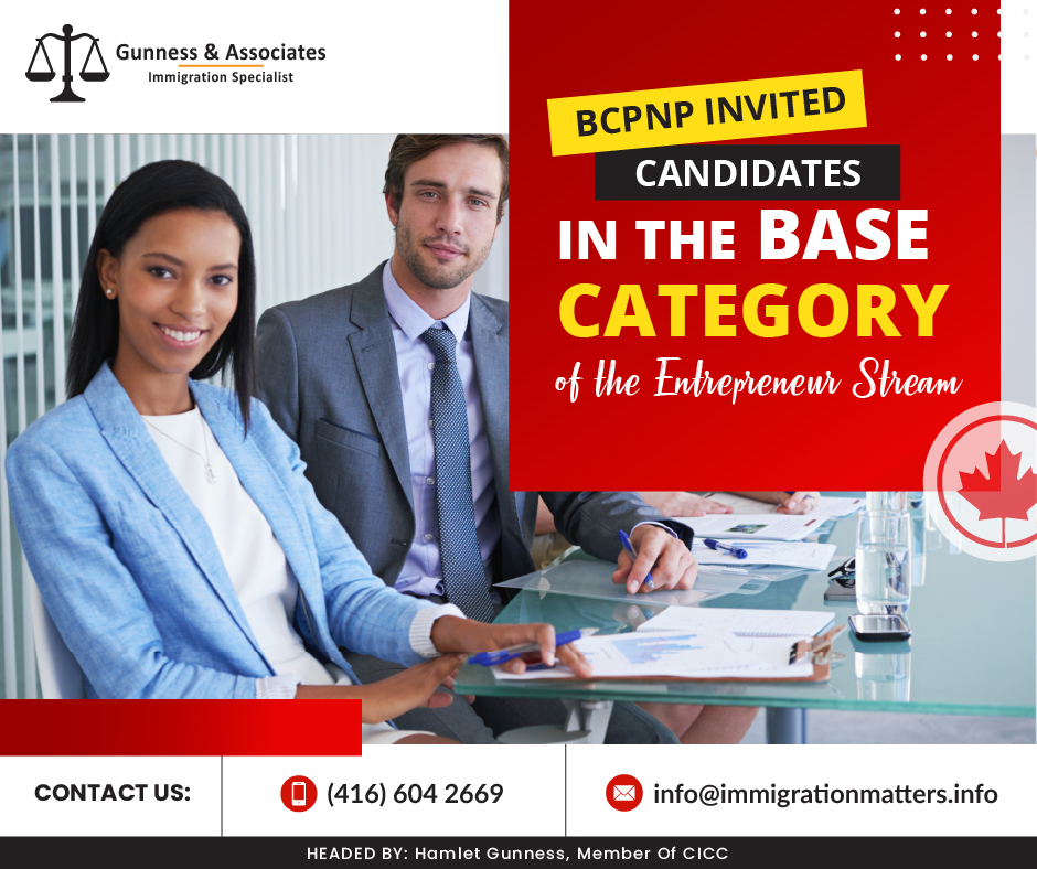 Base category of the Entrepreneur Stream