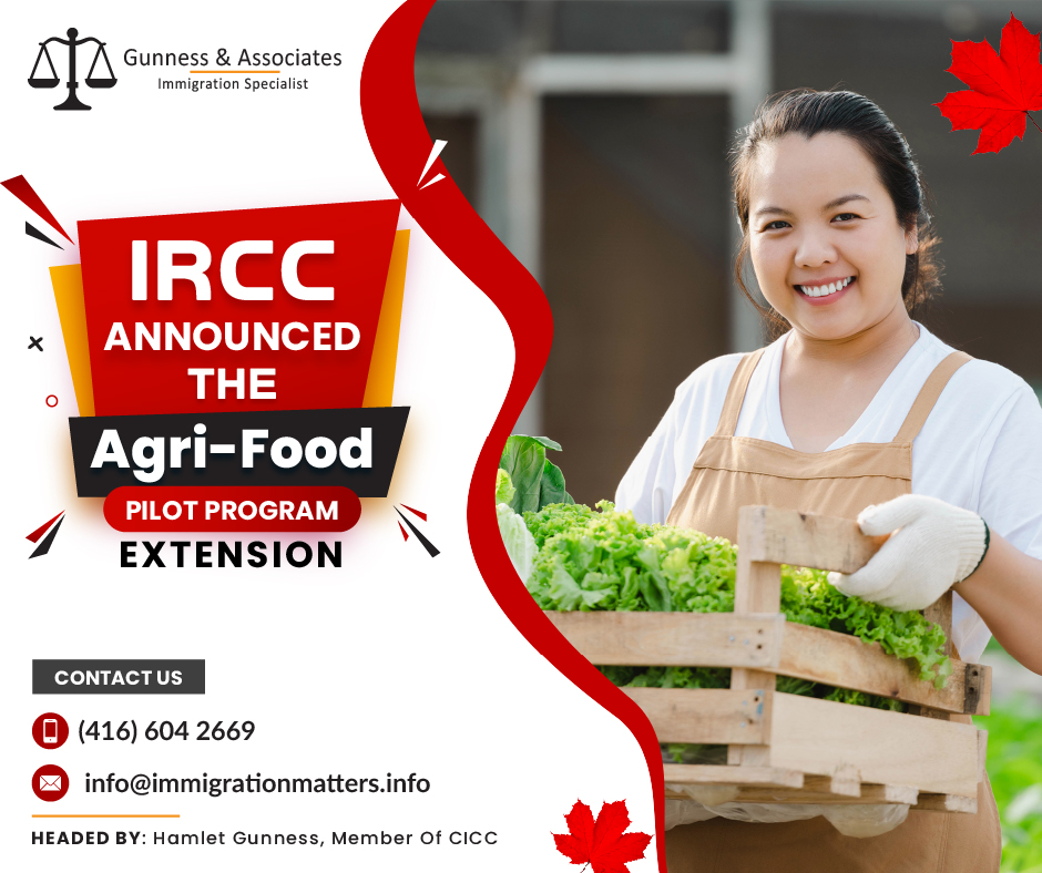 Agri-Food Pilot Program extension