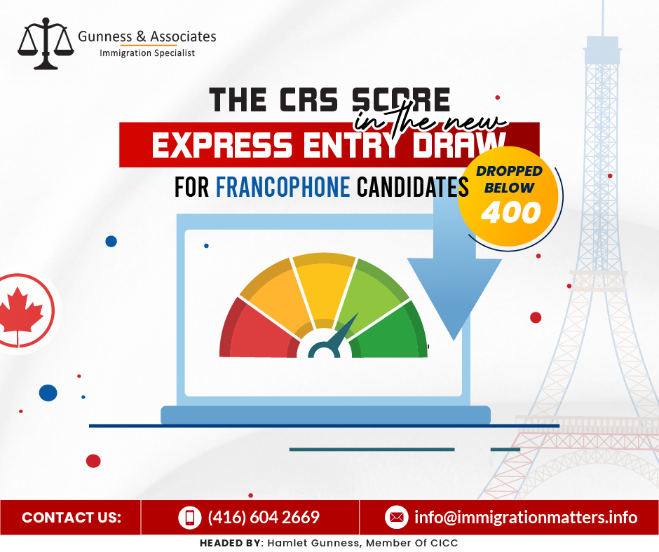 Express Entry draw for Francophone candidates