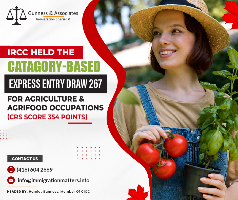 Express Entry draw for agriculture