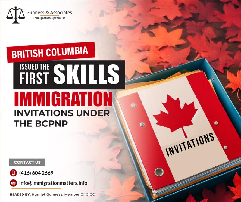 Invitations under the BCPNP