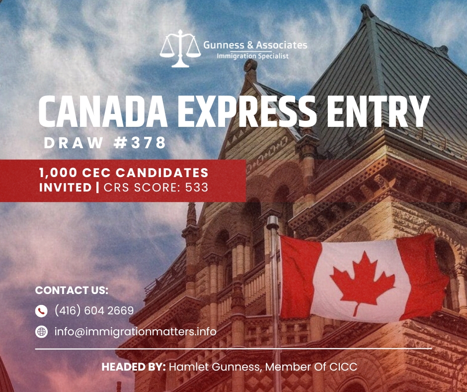 Canada Express Entry Draw #378