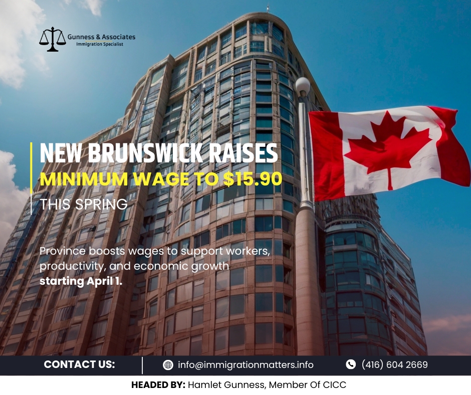 New Brunswick minimum wage 2026
