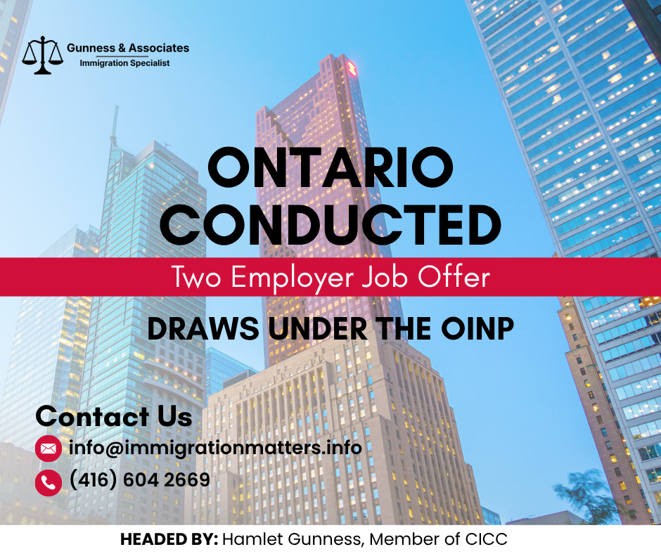 Ontario Employer Job Offer Draw